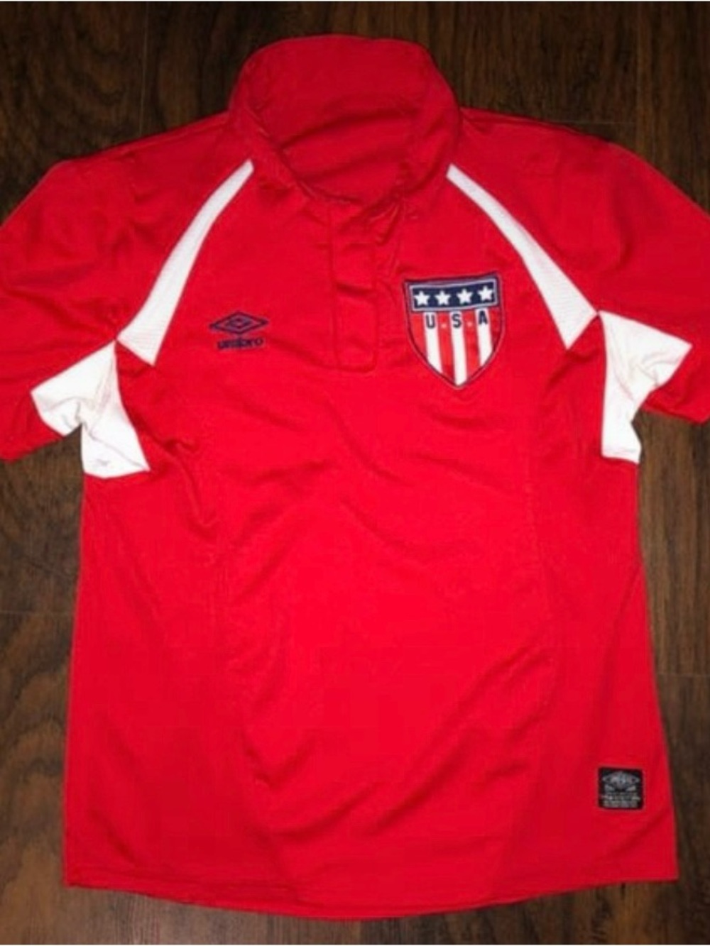 USA Umbro Retro Polo Shirt Size Medium